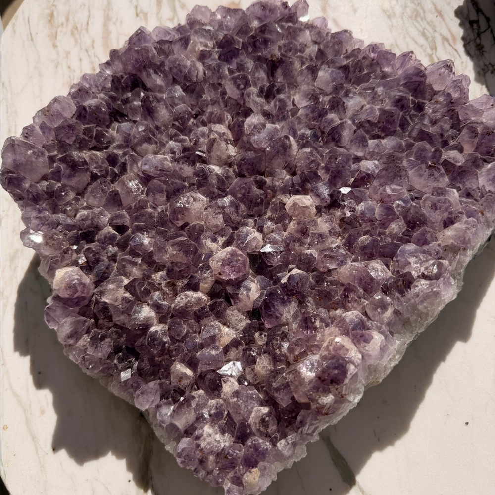 Purple Amethyst Geode Crystal Cluster